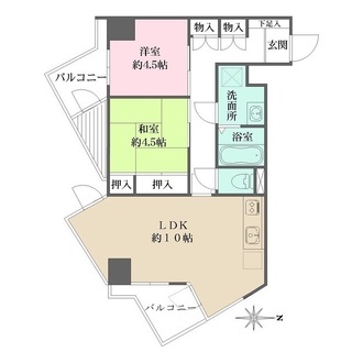 コーポリヴァーストンの間取図