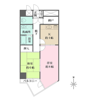 コーポリヴァーストンの間取図