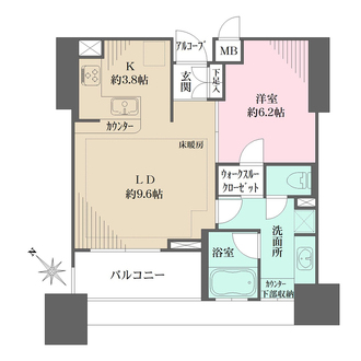 東京アインスリバーサイドタワーの間取図