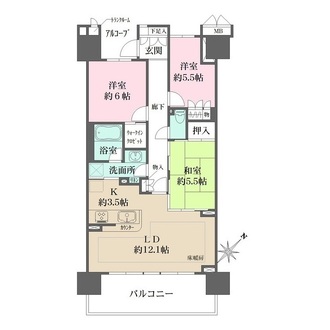 マインループの間取図