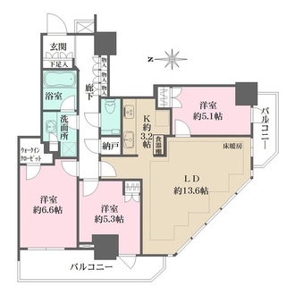 パークハウス清澄白河タワーの間取図