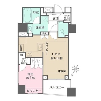ザ・パークハウス水天宮前の間取図