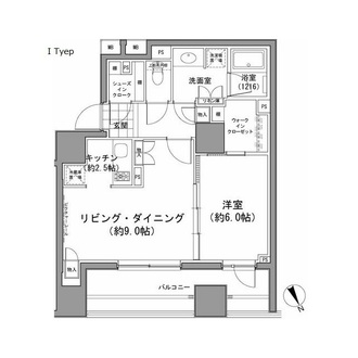 パークハビオ八丁堀の間取図
