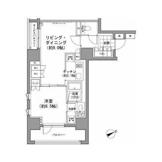 パークハビオ八丁堀の間取図