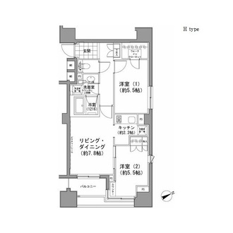 パークハビオ八丁堀の間取図