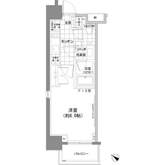 パークハビオ人形町の間取図