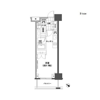 パークハビオ人形町の間取図