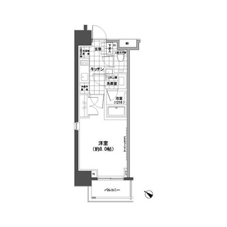 パークハビオ人形町の間取図