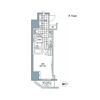 パークハビオ上野３丁目の間取図