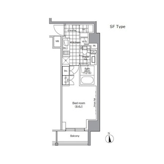 パークハビオ門前仲町の間取図