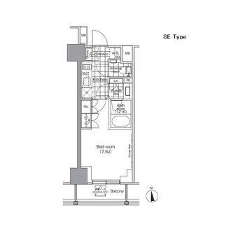 パークハビオ門前仲町の間取図