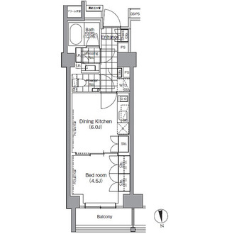 パークハビオ門前仲町の間取図