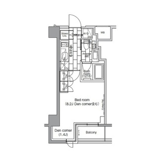 パークハビオ日本橋蛎殻町の間取図