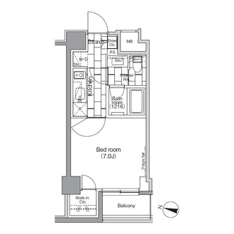 パークハビオ日本橋蛎殻町の間取図