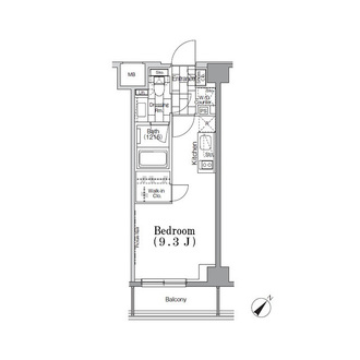 ＯＮＥ　ＲＯＯＦ　ＦＬＡＴ　ＴＳＵＫＩＳＨＩＭＡの間取図