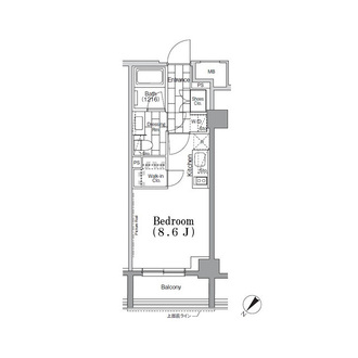 ＯＮＥ　ＲＯＯＦ　ＦＬＡＴ　ＴＳＵＫＩＳＨＩＭＡの間取図
