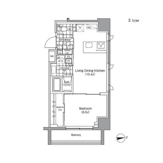 パークハビオ秋葉原エストの間取図