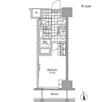 パークハビオ秋葉原エストの間取図