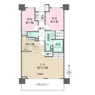 ザ・パークハウス上野池之端レジデンスの間取図