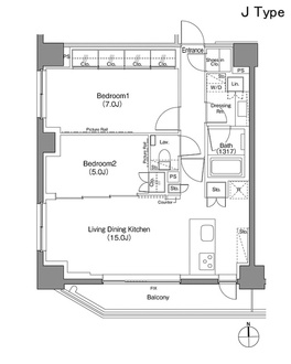 ザ・パークハビオ上野御徒町の間取図