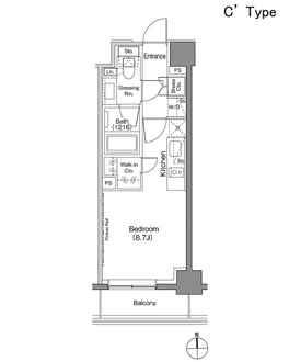 ザ・パークハビオ上野御徒町の間取図