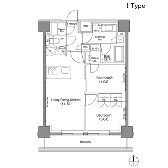 ザ・パークハビオ上野御徒町の間取図