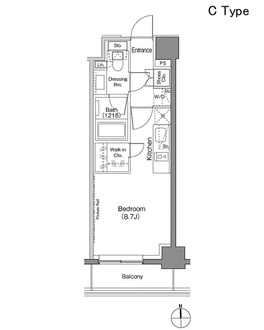 ザ・パークハビオ上野御徒町の間取図