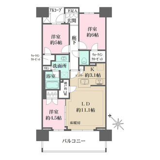 ザ・パークハウス船堀の間取図