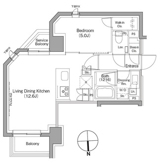 ザ・パークハビオ根岸三丁目の間取図