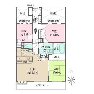津田沼パーク・ホームズ弐番館の間取図