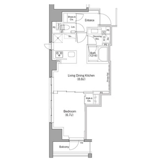 ザ・パークハビオ日本橋箱崎町の間取図