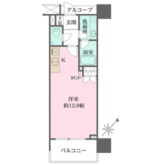 ファミールグラン銀座４丁目オーセンティアの間取図