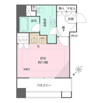 ファミールグラン銀座４丁目の間取図