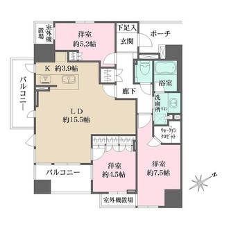 グランスイート南砂の間取図