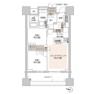 ザ・パークハウス本郷の間取図