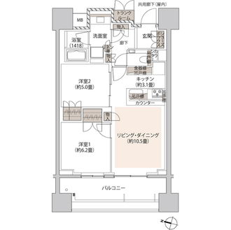 ザ・パークハウス本郷の間取図
