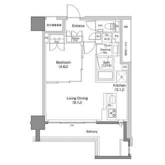 ザ・パークハビオ日本橋馬喰町の間取図