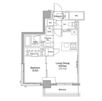 ザ・パークハビオ住吉の間取図