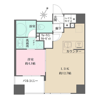 アスコットパーク日本橋浜町アルテの間取図