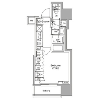 ザ・パークハビオ新御徒町の間取図