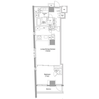 ザ・パークハビオ小石川の間取図