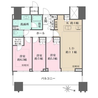 パークコート文京小石川ザタワーの間取図