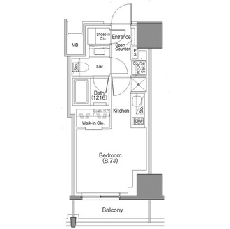 ザ・パークハビオＳＯＨＯ大手町の間取図