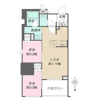 ルフォンプログレ元浅草マークスの間取図