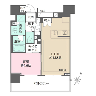 Ｂｒｉｌｌｉａ　Ｔｏｗｅｒ　有明　ＭＩＤ　ＣＲＯＳＳの間取図