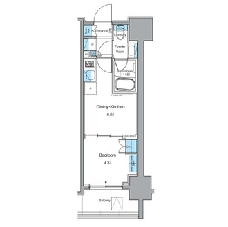 ルフォンプログレ秋葉原ＥＡＳＴの間取図