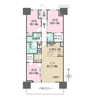 猿江恩賜公園レジデンスの間取図