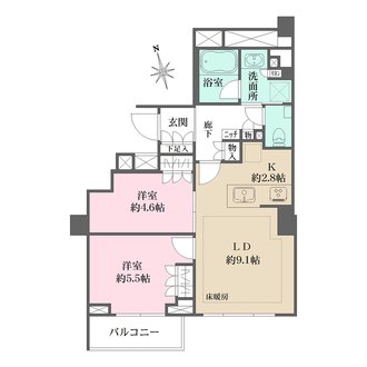 ブランズ本郷真砂の間取図