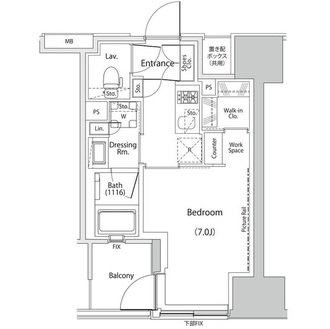 ザ・パークハビオ人形町レジデンスの間取図