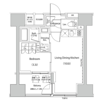 ザ・パークハビオ人形町レジデンスの間取図